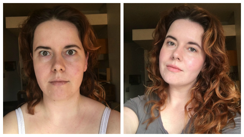 Aimee before, after.